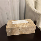 Travertine Tissue Box Cover