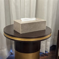 Riverstone Taupe Marble Tissue Box