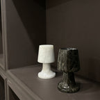 Marble Mushroom Lamp Candle Holders (Set of 2)