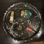 Scalloped Marble Tray