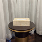 Cashmere Cream Marble Tissue Box