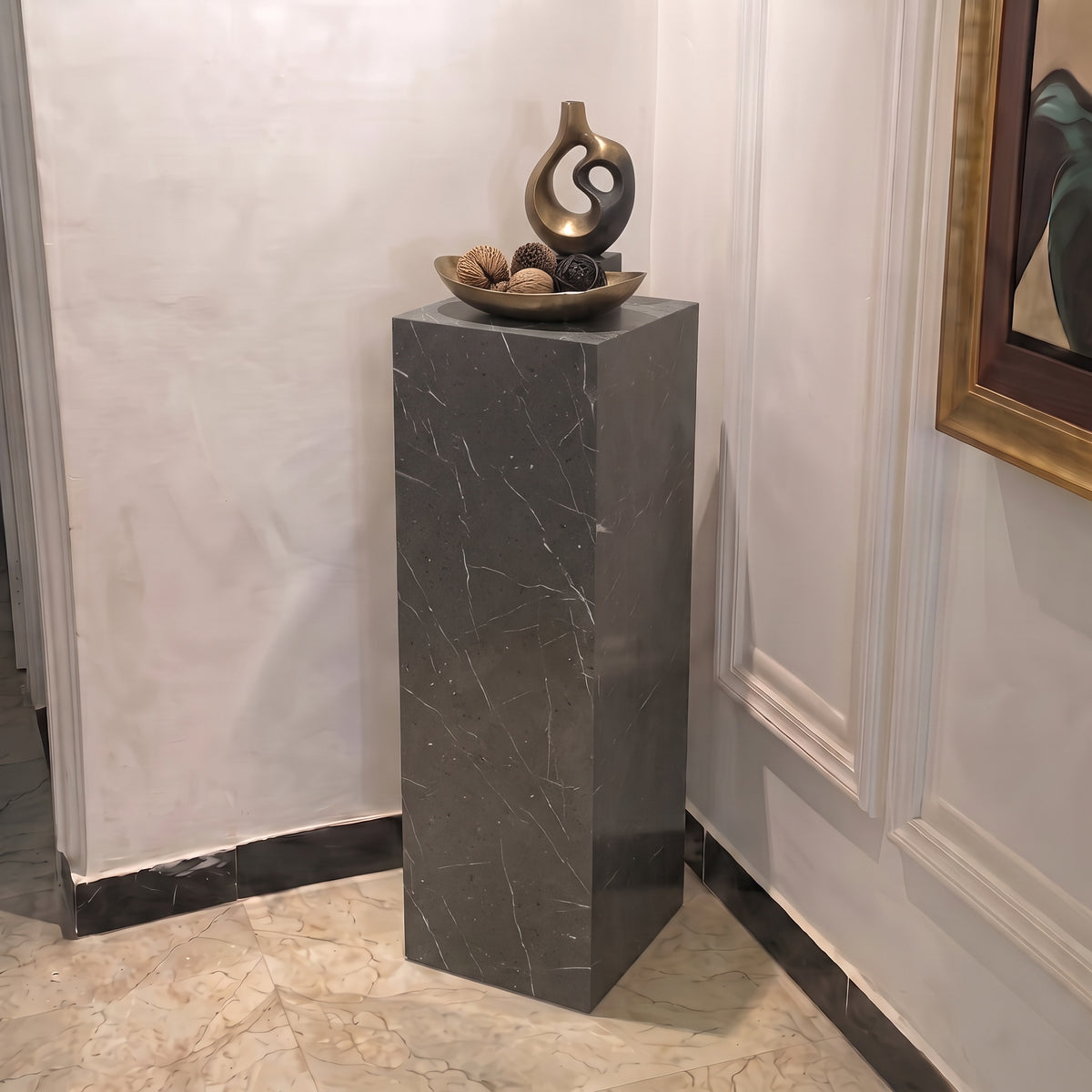 Column Marble Pedestal Plinth