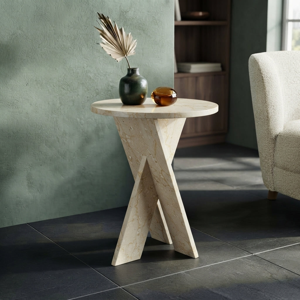 The Statement X Marble Accent Table