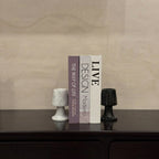 Marble Mushroom Lamp Candle Holders (Set of 2)