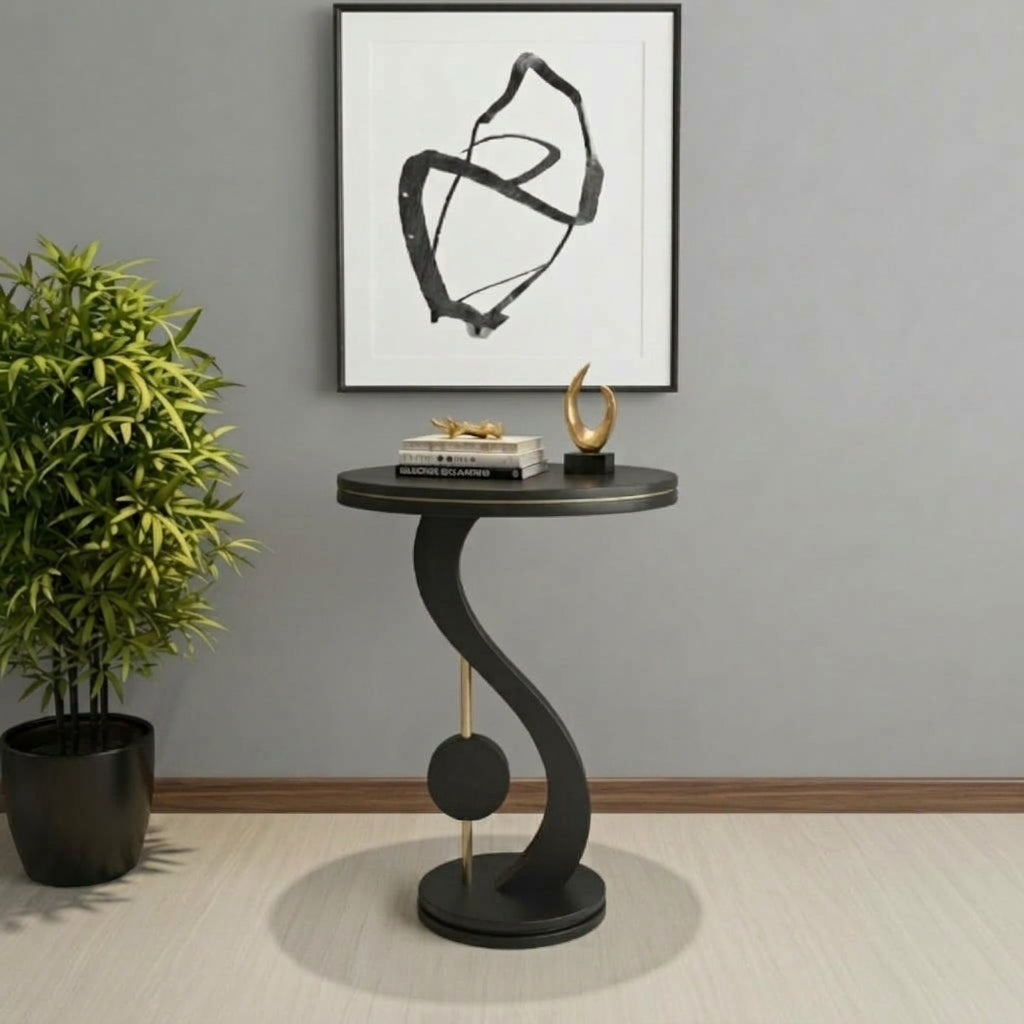 Marwood S-Curve Sculptural Accent Table