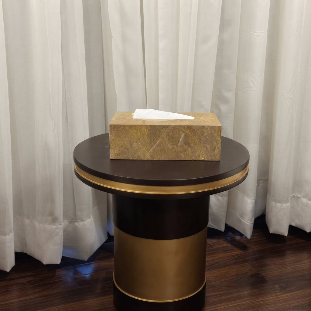 Siena Gold Marble Tissue Box
