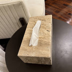 Travertine Tissue Box Cover