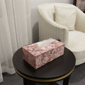 Milan Rosa Marble Tissue Box Cover