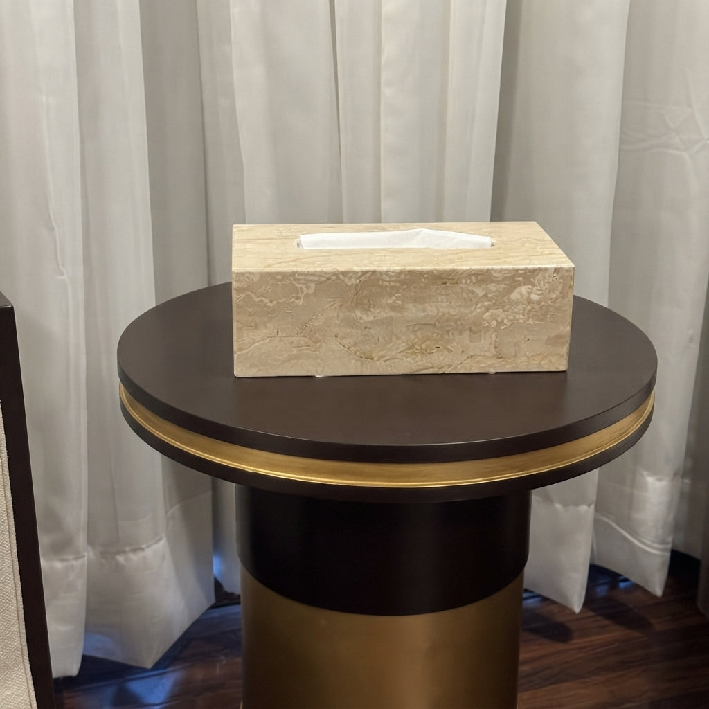 Tuscany Crema Marble Tissue Box