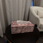 Milan Rosa Marble Tissue Box Cover
