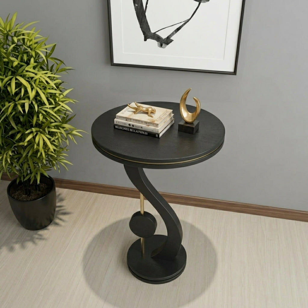 Marwood S-Curve Sculptural Accent Table