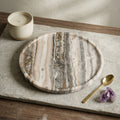 Earth & Vein Round Onyx Vanity Tray