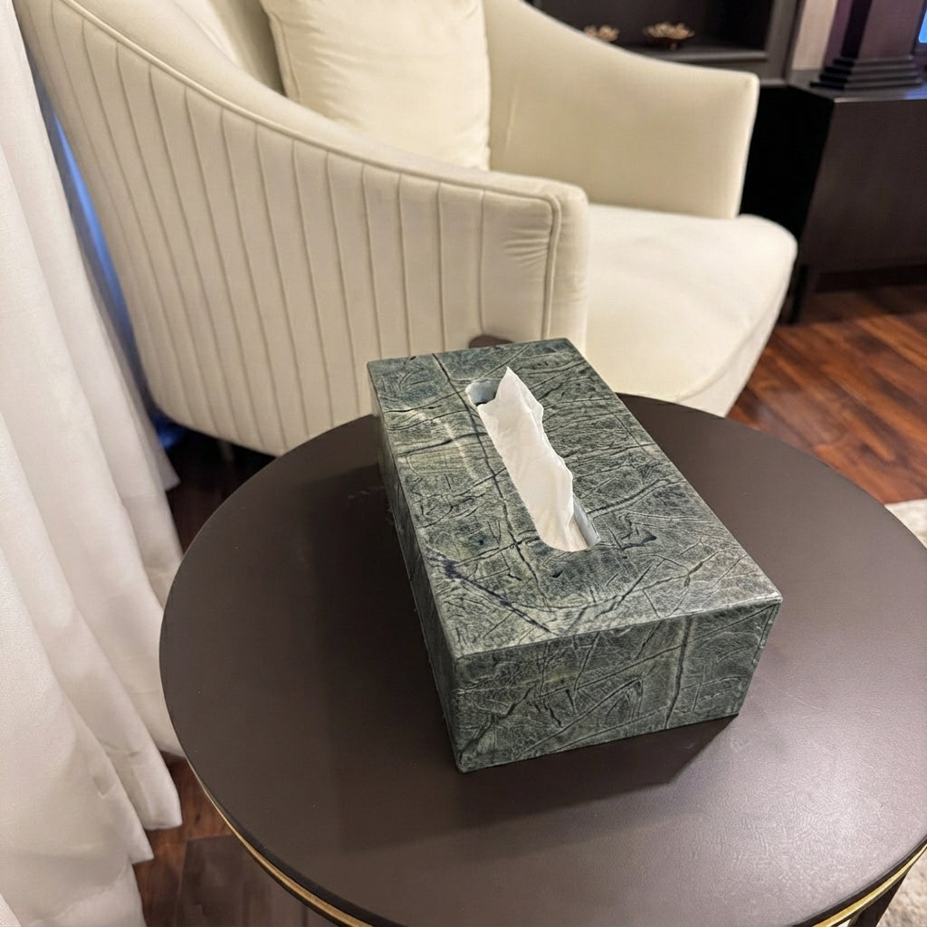 Jade Green Tissue Box