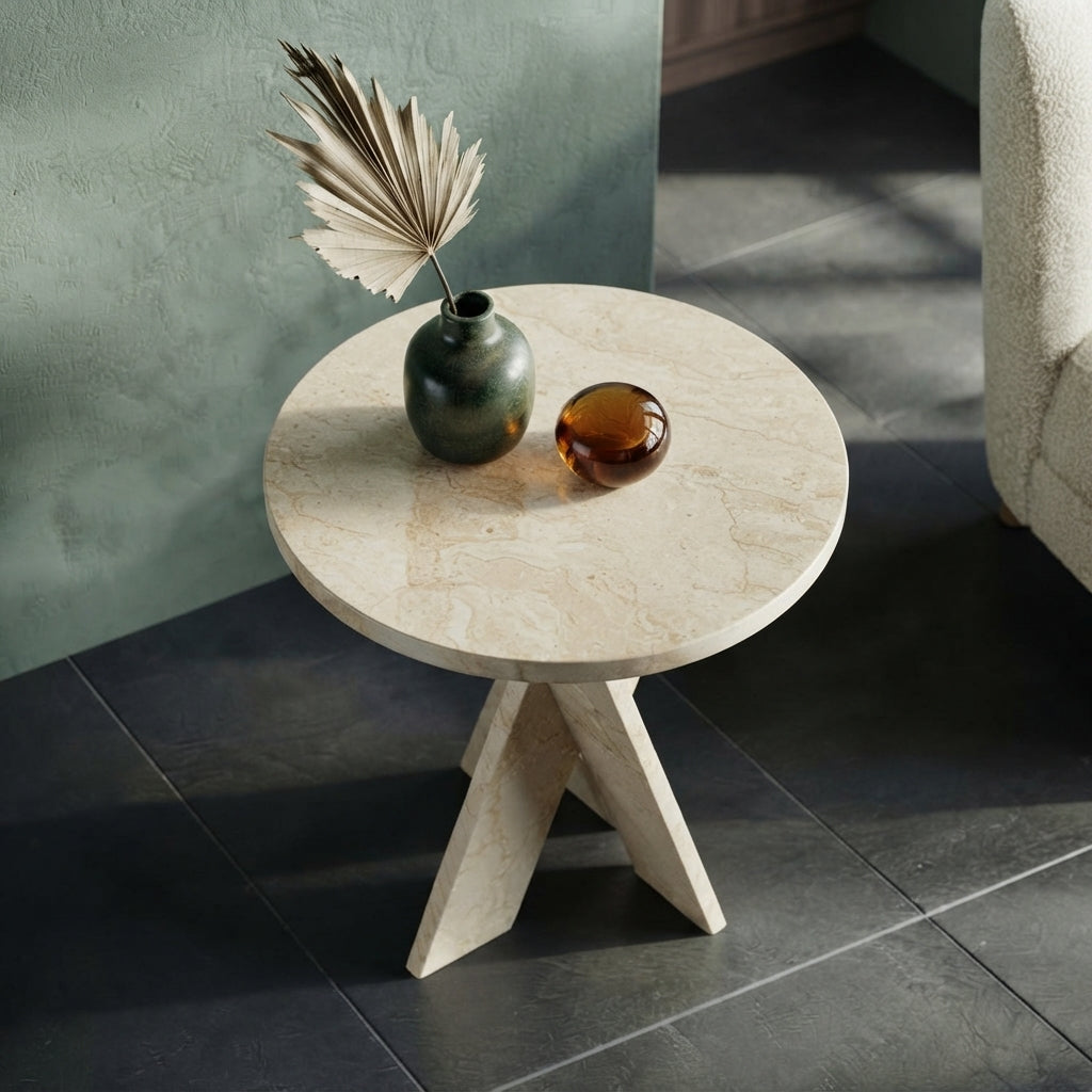 The Statement X Marble Accent Table