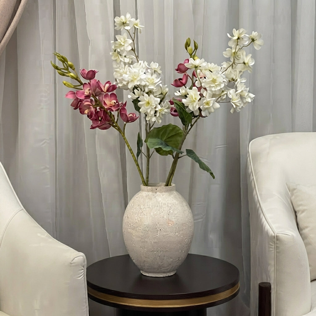 Travertine Rounded Vase