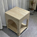 Marwood Arch Sculptural Marble Side Table